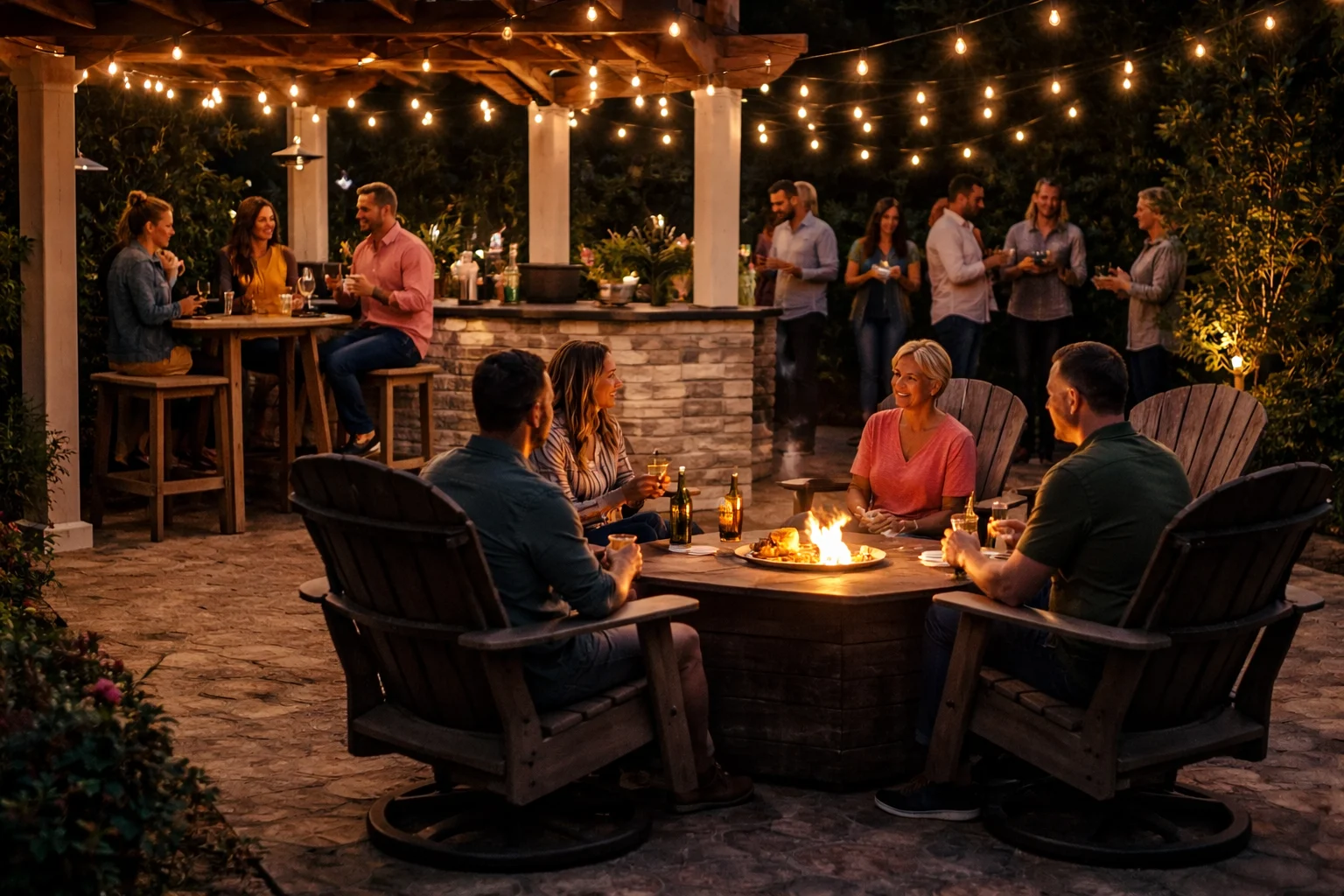 Entertaining outdoor furniture 