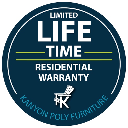 Square Table (42" Counter Height) limited lifetime residential warranty badge