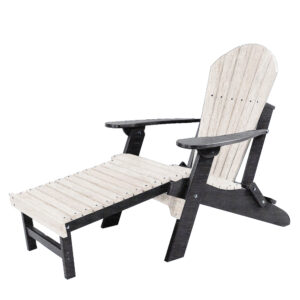 Folding Adirondack Chair + Ottoman poly outdoor furniture