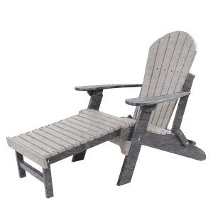 Folding Adirondack Chair + Ottoman poly outdoor furniture image 4