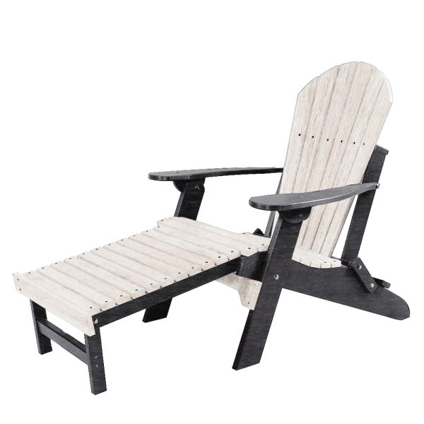 Folding Adirondack Chair + Ottoman poly outdoor furniture by Kanyon Poly Furniture