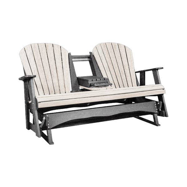 5' Adirondack Glider poly outdoor furniture by Kanyon Poly Furniture