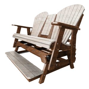 5' Adirondack Glider (Tall Version) poly outdoor furniture image 2