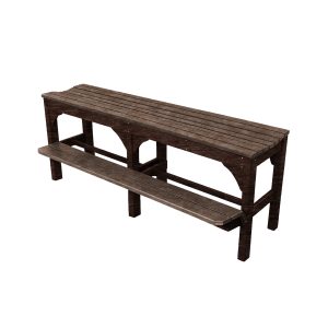 Bench (6' Bar Height with Foot Rail) poly outdoor furniture image 5
