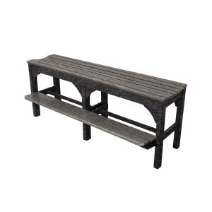 Bench (6' Bar Height with Foot Rail) poly outdoor furniture image 4