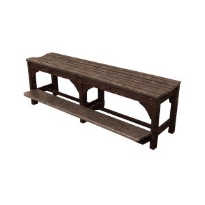 Bench (6' Counter Height with Foot Rail) poly outdoor furniture image 5