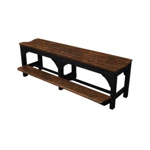 Bench (6' Counter Height with Foot Rail) poly outdoor furniture image 3