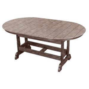 Oval Table (6' Dining Height) poly outdoor furniture image 5