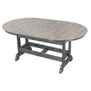 Oval Table (6' Dining Height) poly outdoor furniture image 4