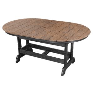 Oval Table (6' Dining Height) poly outdoor furniture image 3