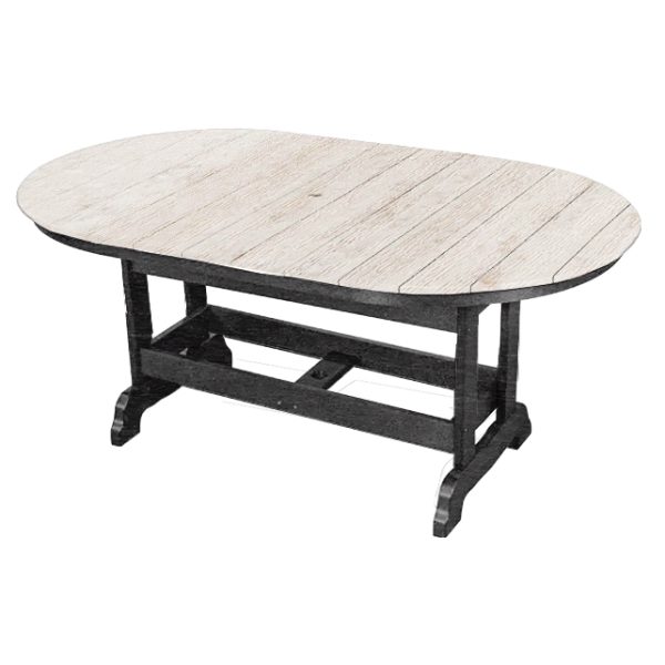 Oval Table (6' Dining Height) poly outdoor furniture by Kanyon Poly Furniture