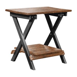 End Table (Folding with Shelf) poly outdoor furniture image 3
