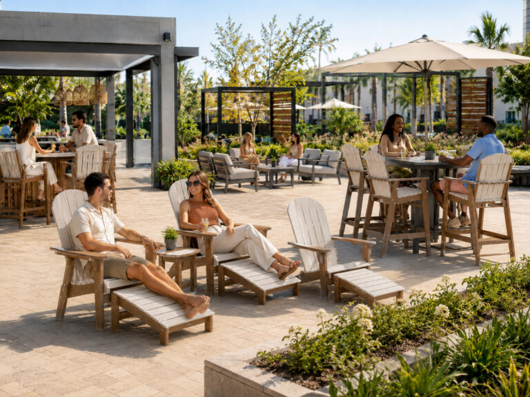 Commercial Poly Outdoor Furniture for High-Traffic Spaces